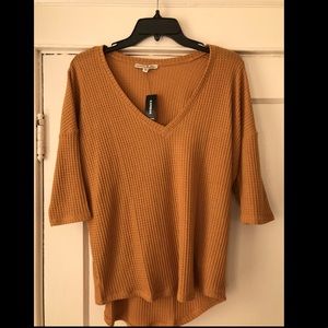 Express mustard top, size M
